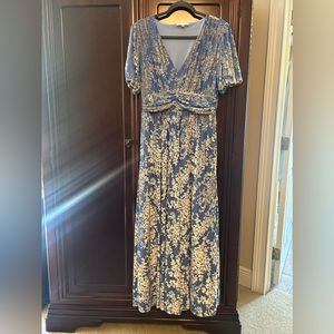 Baltic Born Leslie Velvet Maxi/Midi dress